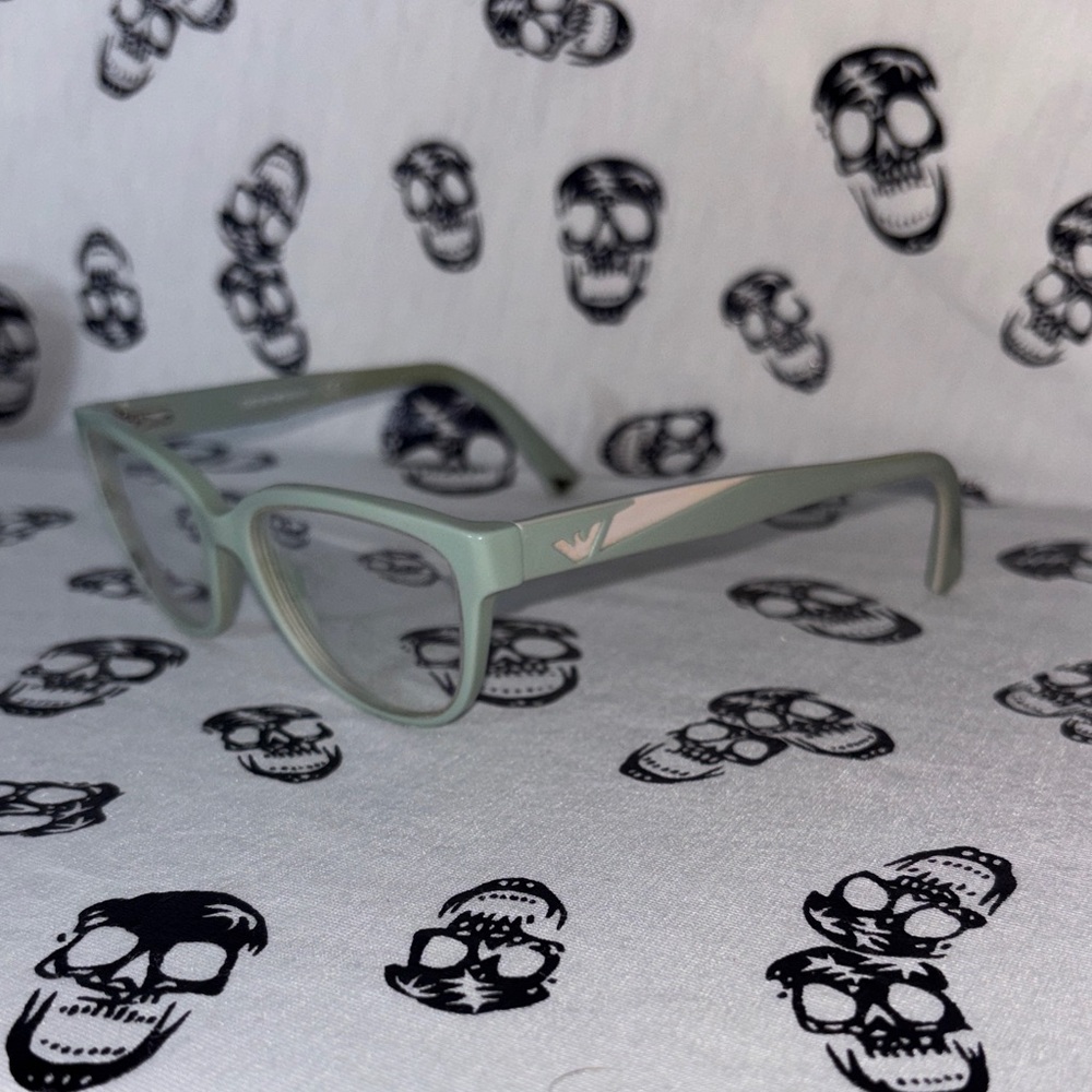 EMPORIO ARMANI EA3081 5512 52-16-140 glasses in Mint Green.